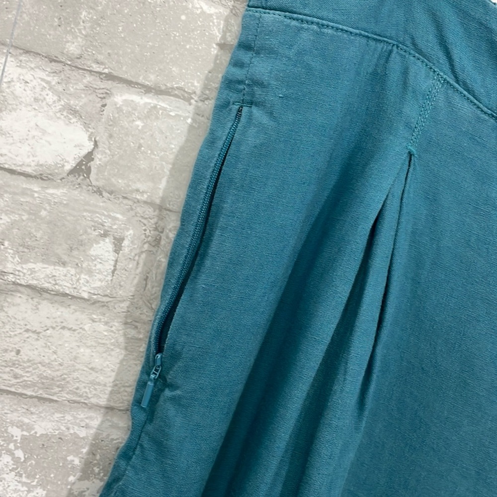 ATHLETA PLAYA LINEN WIDE LEG CROP PANT - Picture 4 of 10